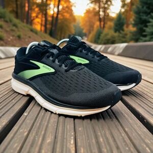 Brooks Dyad 11 Women's Size 10 Medium B Running Shoes Black Neon 1203121b082